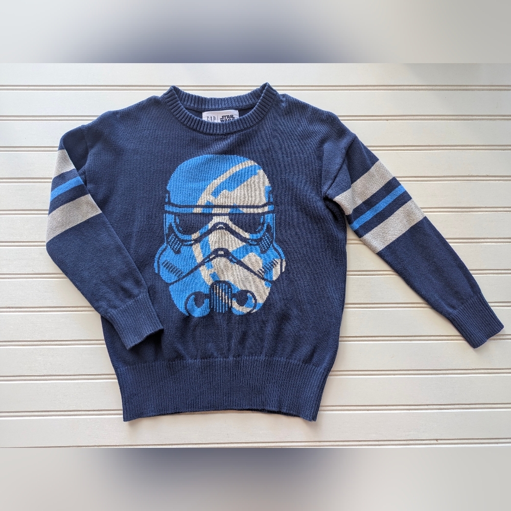 GAP Navy Blue Stormtrooper Graphic Kids Sweater